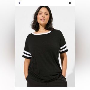 Torrid Varsity Style Top. Size 2 (18/20) Brand New. Tags Still Attached.